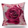Handmade 40x40 cm Pink Rose Floral Cushion