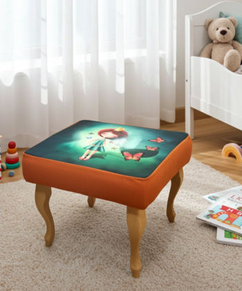 Princess Velvet Pouffe – Whimsical Artistry for Creative Interiors