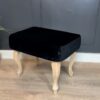 Footstool 60x40cm Black