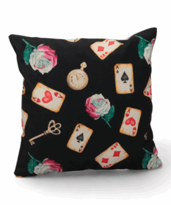 Handmade 40x40 cm Flower Cushion – Floral Elegance