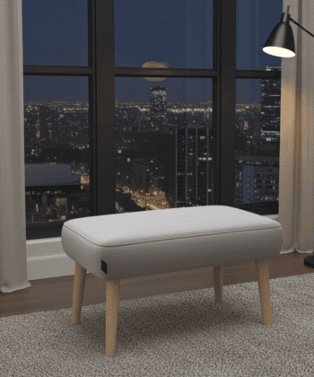 Midnight Bloom Velvet Footstool 60x40 cm
