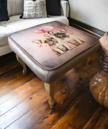 Artistic Velvet Pouffe | Nivelo Collection | PouffeLOVE