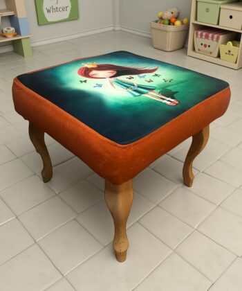 Princess Velvet Pouffe – Whimsical Artistry for Creative Interiors