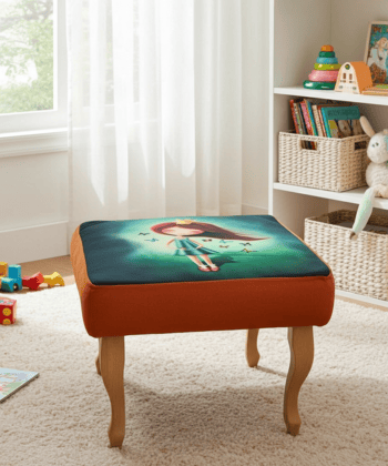Princess Velvet Pouffe – Whimsical Artistry for Creative Interiors