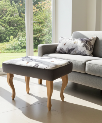 Footstool 60x40cm Flowers2