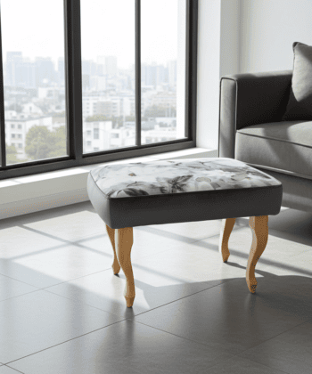 Footstool 60x40cm Flowers2