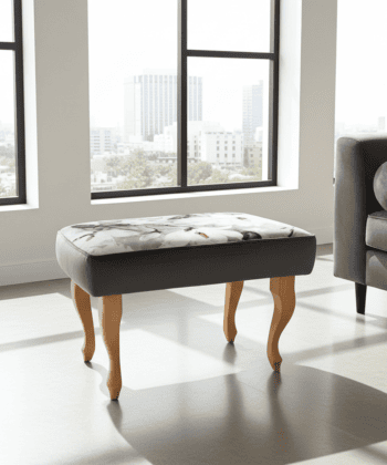 Footstool 60x40cm Flowers2