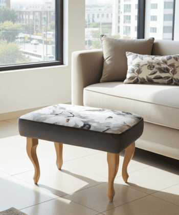 Footstool 60x40cm Flowers2