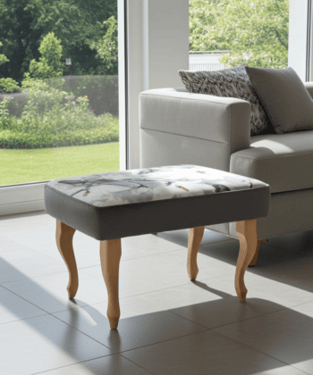 Footstool 60x40cm Flowers2