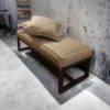 Geometric Patterned Bench 100x40cm Black Frame