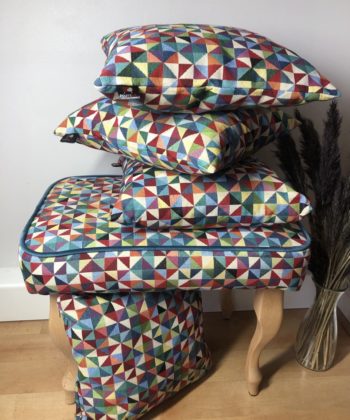 Artisan Bloom Handcrafted Multicoloured Cushion