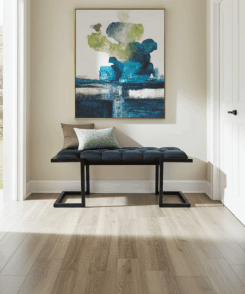 Metal-Framed Bench Black Button-Tufted Velvet Z-Frame Design