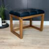 Wooden-Framed Bench 60x40cm - Eco Leather Excellence