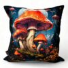 Handcrafted Cushion – Magical Mushroom Forest Design