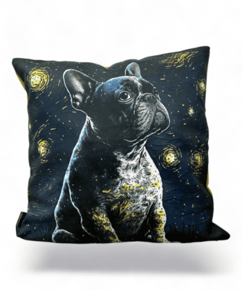 Handcrafted French Bulldog Galaxy Cushion 45x45 cm