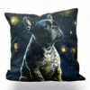 Handcrafted French Bulldog Galaxy Cushion 45x45 cm