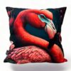 Handcrafted Pillow - Vibrant Pink Flamingo