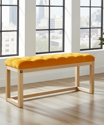 Wooden-Framed Bench100x30cm