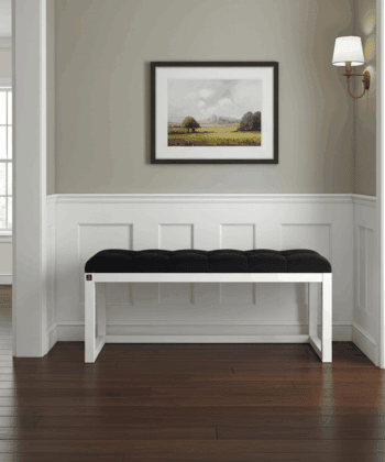Wooden-Framed Velvet Bench Modern Elegance for Every Room