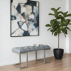 Upholstered Bench with Metal Frame Premium Seating Solution