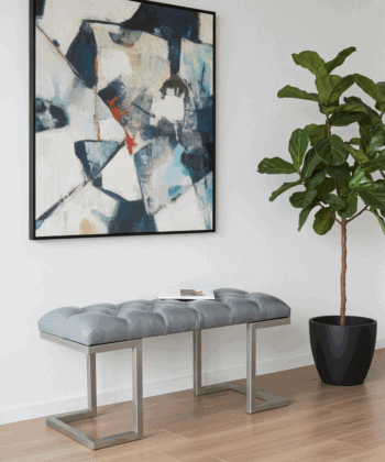 Upholstered Bench with Metal Frame Premium Seating Solution