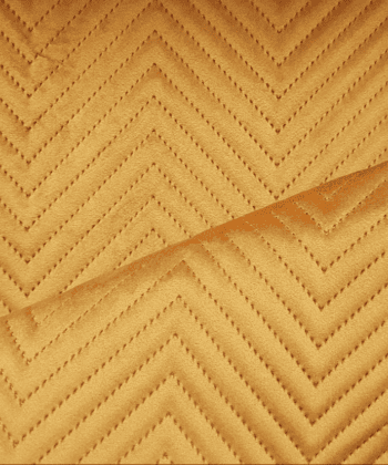 Mustard Yellow Quilted Velvet Cushion Handcrafted Modern Luxury