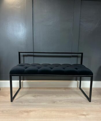 Upholstered bench with Backrest 100x40cm
