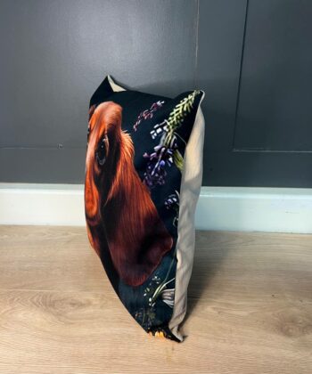 Handcrafted Chihuahua Cushion – Artistic Floral Pet Lover's Pillow
