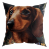 Handcrafted Dachshund Cushion Artistic Dog Lover’s Accent