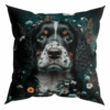 Handcrafted Spaniel Cushion  Artistic Dog Lover’s Accent