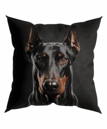 Handcrafted Doberman Cushion  Bold Elegance for Dog Lovers