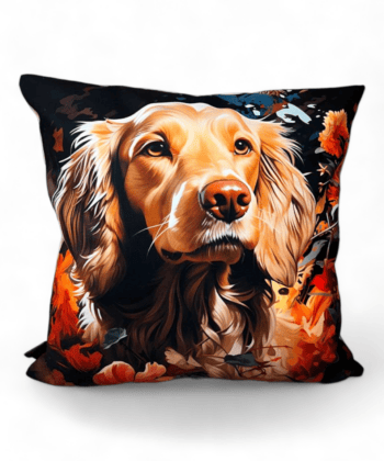 Handcrafted Golden Retriever Cushion 45x45 cm