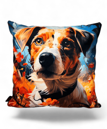 Handcrafted Jack Russell Terrier Cushion 45x45 cm