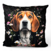 Handcrafted Beagle Portrait Cushion 45x45 cm