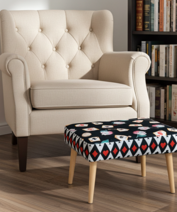 Handcrafted Velvet Footstool – Orvito Collection