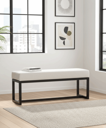 Metal Framed Bench Long UrbanChic – Handmade