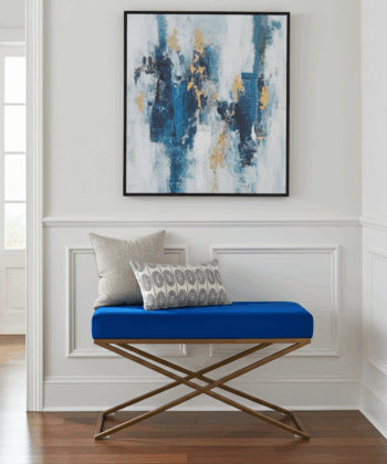 Sapphire X-Frame Bench: Modern Elegance for Irish Homes