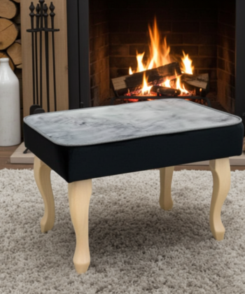 Velvet Footstool 60x40cm – Custom Comfort and Timeless Style