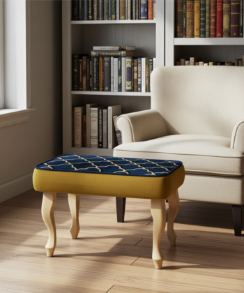Velvet Footstool 60x40cm – Custom Elegance for Irish Interiors