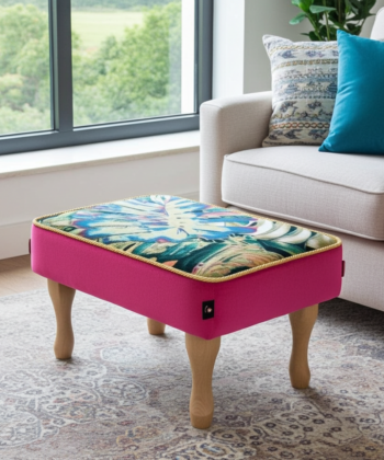 Velvet Footstool 60x40cm – Handcrafted Luxury for Every Room