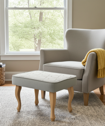 Velvet Footstool – Handcrafted Versatility for Modern Homes