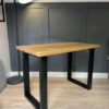 Coffee table with a solid Beech or Ash wood top 110x60 natural