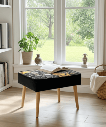 Handcrafted Velvet Footstool – Orvito Collection
