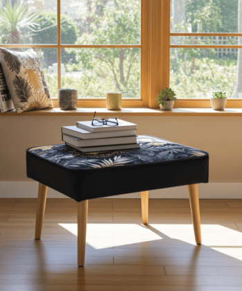 Handcrafted Velvet Footstool – Orvito Collection