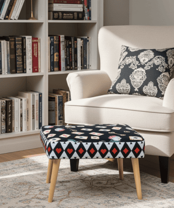 Handcrafted Velvet Footstool – Orvito Collection