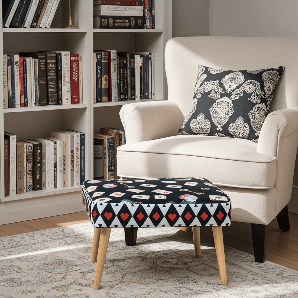 Handcrafted Velvet Footstool – Orvito Collection