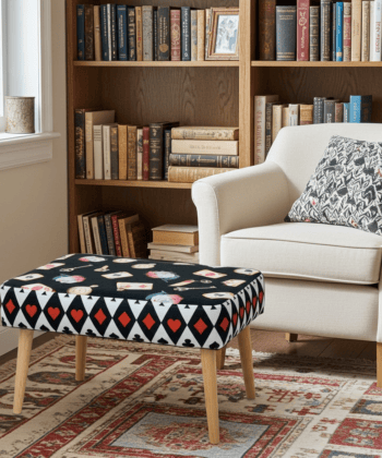 Handcrafted Velvet Footstool – Orvito Collection