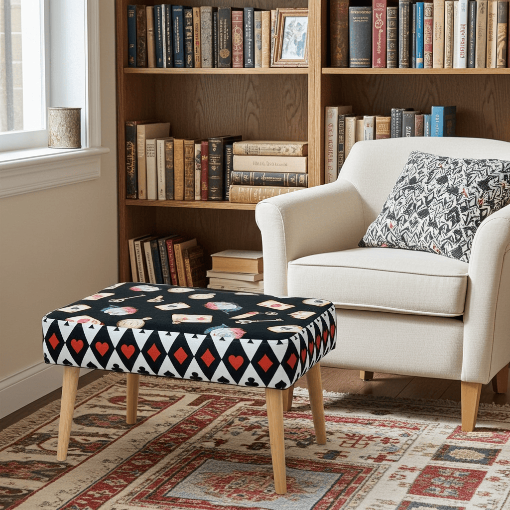 Handcrafted Velvet Footstool – Orvito Collection