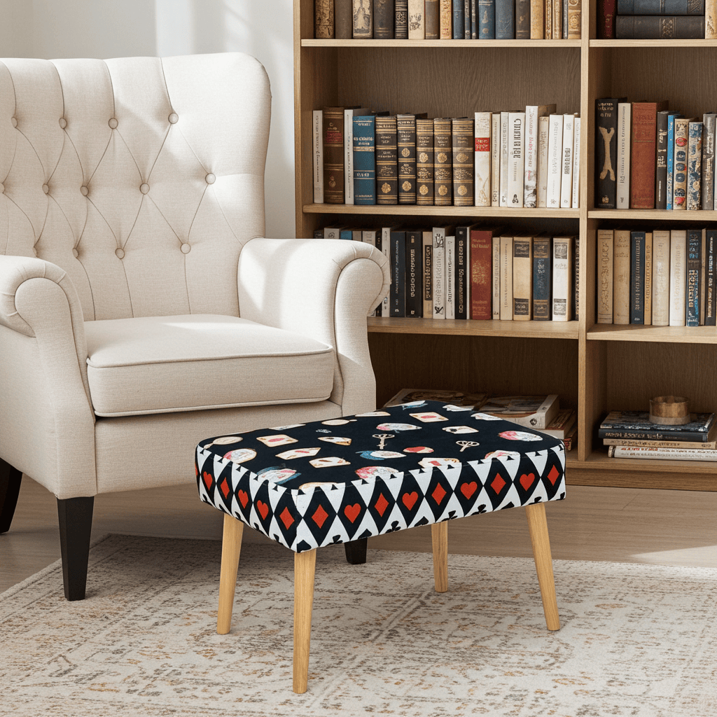 Handcrafted Velvet Footstool – Orvito Collection