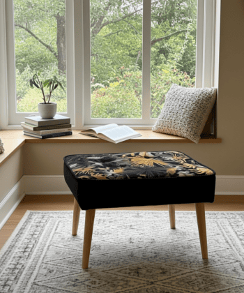 Handcrafted Velvet Footstool – Orvito Collection